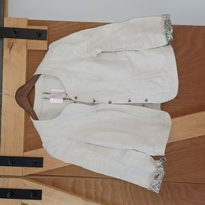 Rebecca Taylor Linen/Cotton Jacket 💫 Style Galore! 💫 Details for Days 💫 Sz 4